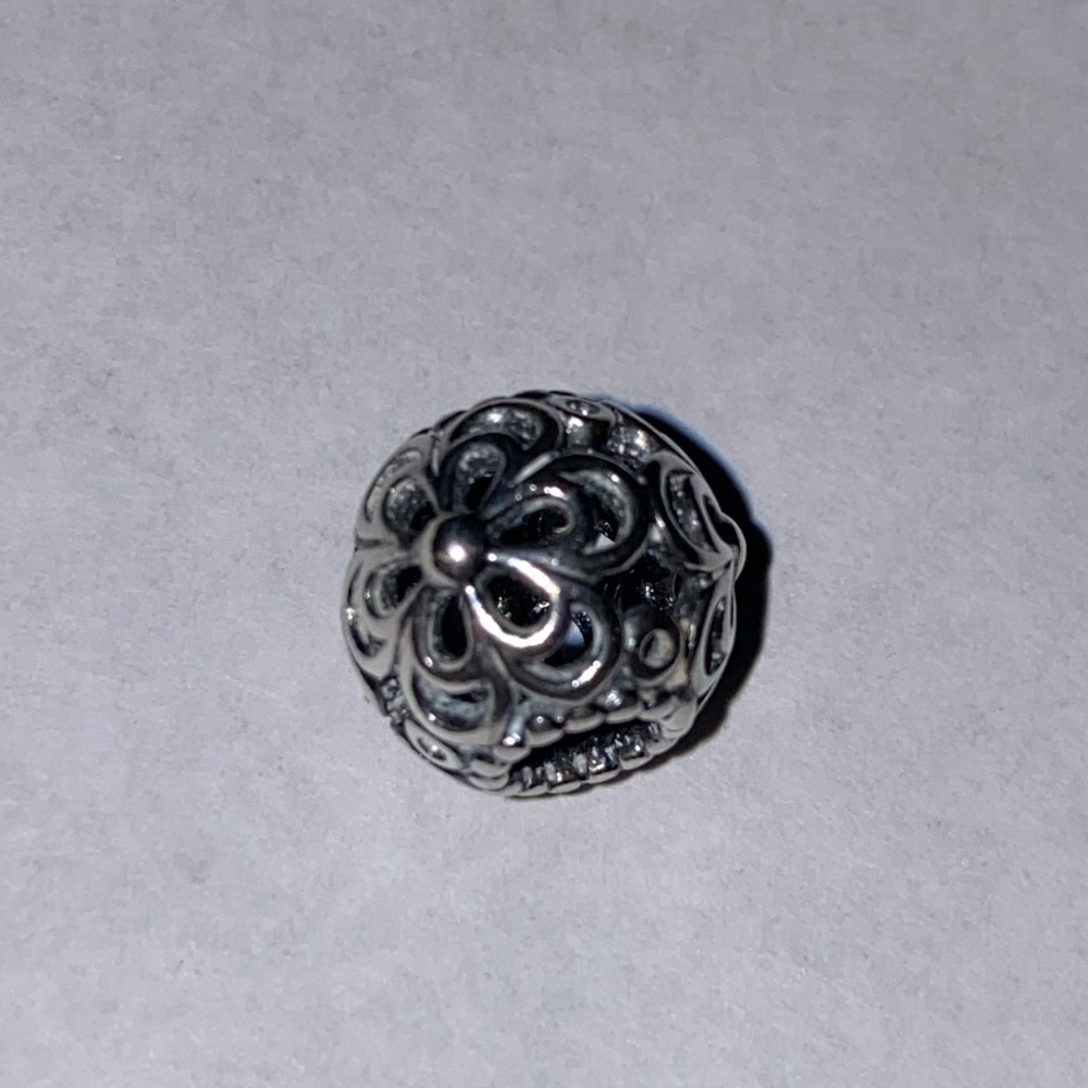 Pandora Openwork Apple Blossom Flower Charm